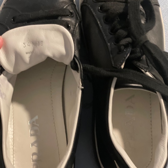 Prada leather sneakers - Picture 2 of 3
